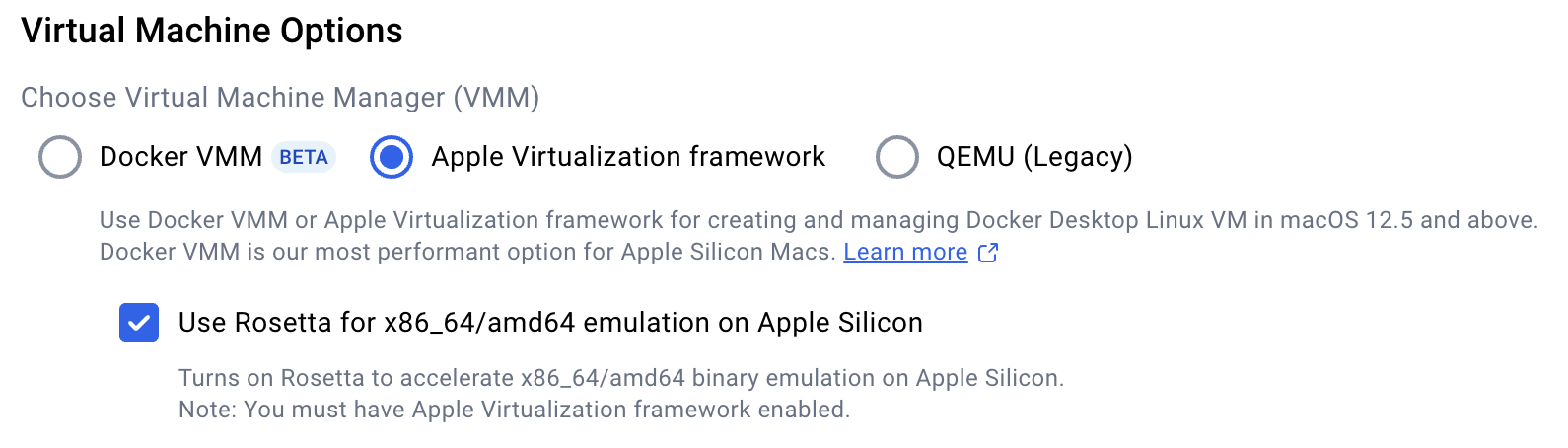 Fig. 4. Enabling Rosetta