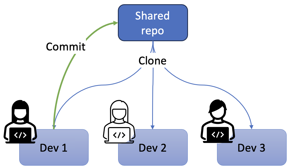 Fig. 3. Distributed version control