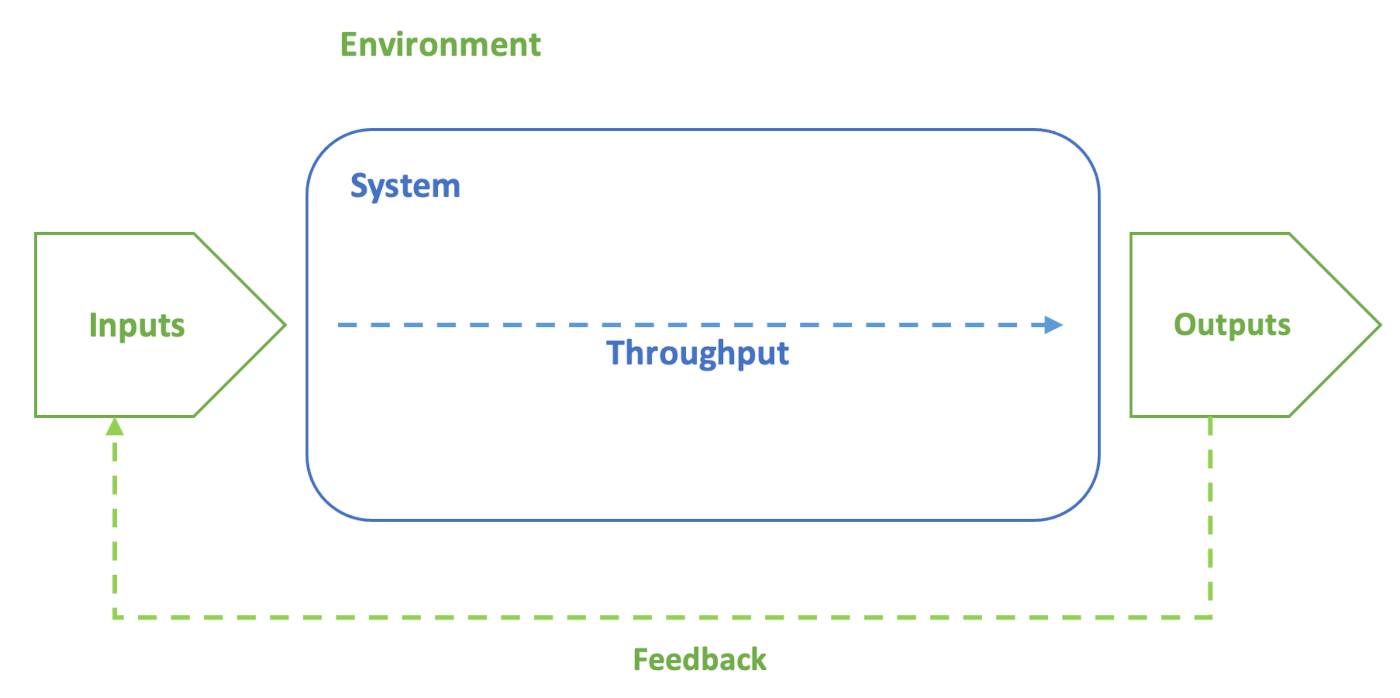 Fig. 2: The general system model highlighting the relationship with the system's environment